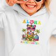 Aloha Kindergarten Tiger Hawaii Back To School Kids Girls Graphic Toddler Hoodie Aloha Kindergarten Tiger Hawaii Back To School Kids Girls Graphic Toddler Hoodie