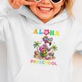 Aloha Preschool Flamingo Hawaii Back To School Kids Girl Graphic Toddler Hoodie Aloha Preschool Flamingo Hawaii Back To School Kids Girl Graphic Toddler Hoodie