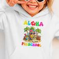 Aloha Preschool Pineapple Hawaii Back To School Kids Girl Graphic Toddler Hoodie