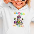 Aloha Second Grade Unicorn Hawaii Back To School Kids Girl Graphic Toddler Hoodie