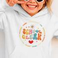 Attendance School Clerk Appreciation Week Back To School Graphic Toddler Hoodie Attendance School Clerk Appreciation Week Back To School Graphic Toddler Hoodie