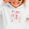 Back To School My 1st Day Of Kindergarten 2026 Bow Graphic Toddler Hoodie Back To School My 1st Day Of Kindergarten 2026 Bow Graphic Toddler Hoodie