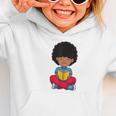 Back To School Afro African American Boy Student Graphic Toddler Hoodie