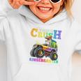 Back To School Boy Dinosaur I'm Ready To Crush Kindergarten Graphic Toddler Hoodie Back To School Boy Dinosaur I'm Ready To Crush Kindergarten Graphic Toddler Hoodie
