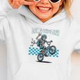 Back To School Bruh Boy Skeleton Riding On a BMX Bike Graphic Toddler Hoodie