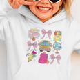 Back To School Coquette School Bus Pencil Graphic Toddler Hoodie