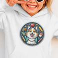 Back To School Icelandic Sheepdog Dog Boy Girls Student Kids Graphic Toddler Hoodie