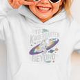 Back To School To Kindergarten And Beyond Astronaut In Space Premium Tri-Blend Graphic Toddler Hoodie
