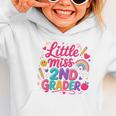 Back To School Little Miss 2nd Grader Rainbow Girl Graphic Toddler Hoodie Back To School Little Miss 2nd Grader Rainbow Girl Graphic Toddler Hoodie