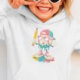 Baseball Drip Ice Cream First Day Back To School Cute Girls Graphic Toddler Hoodie Baseball Drip Ice Cream First Day Back To School Cute Girls Graphic Toddler Hoodie
