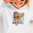Baseball Player Pencil Back To School Cute Sport Students Graphic Toddler Hoodie Baseball Player Pencil Back To School Cute Sport Students Graphic Toddler Hoodie