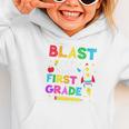 Blast Off Into First Grade Squad First Day Back To School Graphic Toddler Hoodie Blast Off Into First Grade Squad First Day Back To School Graphic Toddler Hoodie