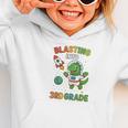 Blasting Into 3rd Grade Dinosaur Astronaut Back To School Graphic Toddler Hoodie