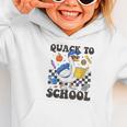 Boys Kid Back To School Goose Quackers Quack To School Graphic Toddler Hoodie Boys Kid Back To School Goose Quackers Quack To School Graphic Toddler Hoodie