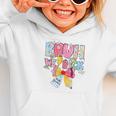 Bruh We Back Sixth Graders Back To School Coquette Bow Girl Graphic Toddler Hoodie