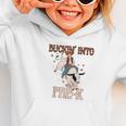 Buckin' Into Pre-K Back To School Cowboy Western Graphic Toddler Hoodie