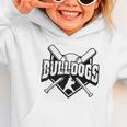 Bulldogs Baseball Back To School Spirit Graphic Toddler Hoodie