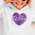 Bulldogs Heart Back To School Spirit P Graphic Toddler Hoodie Bulldogs Heart Back To School Spirit P Graphic Toddler Hoodie