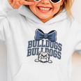 Bulldogs Mascot Team Spirit Sports Fan Back To School Graphic Toddler Hoodie Bulldogs Mascot Team Spirit Sports Fan Back To School Graphic Toddler Hoodie