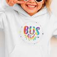 Bus Driver Aide Back To School Bus Driver Tie Dye Graphic Toddler Hoodie Bus Driver Aide Back To School Bus Driver Tie Dye Graphic Toddler Hoodie