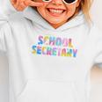 Colorful School Secretary Back To School Rainbow Graphic Toddler Hoodie Colorful School Secretary Back To School Rainbow Graphic Toddler Hoodie