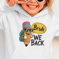 Cool Cartoon Pencil Saying Bruh Back To School Graphic Toddler Hoodie Cool Cartoon Pencil Saying Bruh Back To School Graphic Toddler Hoodie