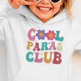 Cool Paras Club Paraprofessional Groovy Back To School Graphic Toddler Hoodie Cool Paras Club Paraprofessional Groovy Back To School Graphic Toddler Hoodie