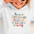 Counselor Dream Team Retro Back To School Counselor Squad Graphic Toddler Hoodie