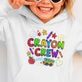 Crayon Crew Cute Back To School Graphic Toddler Hoodie Crayon Crew Cute Back To School Graphic Toddler Hoodie