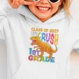 Crush 1st Grade Dinosaur Back To School Class Of 2037 Boy Graphic Toddler Hoodie Crush 1st Grade Dinosaur Back To School Class Of 2037 Boy Graphic Toddler Hoodie