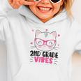 Cute 2nd Grade Vibes Cat Kitten Lover Back To School Girls Graphic Toddler Hoodie Cute 2nd Grade Vibes Cat Kitten Lover Back To School Girls Graphic Toddler Hoodie