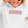 Cute Admin Squad Crew Team Back To School Administration Graphic Toddler Hoodie