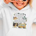 Cute Hello 1st Grade Dinosaur School Back To School Dino Bus Graphic Toddler Hoodie