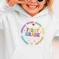 Cute Watch Out First Grade Here I Come Back To School Graphic Toddler Hoodie