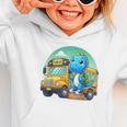 Dinosaur Kids Riding a Bus Back To School Ready To Crush Graphic Toddler Hoodie Dinosaur Kids Riding a Bus Back To School Ready To Crush Graphic Toddler Hoodie