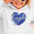 Eagles Heart Back To School Spirit B Graphic Toddler Hoodie
