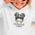 Fifth Grade Vibes Messy Hair Bun Girl Back To School 5th Graphic Toddler Hoodie Fifth Grade Vibes Messy Hair Bun Girl Back To School 5th Graphic Toddler Hoodie
