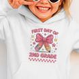 First Day Of 2nd Grade Coquette Back To School Girls Kids Graphic Toddler Hoodie First Day Of 2nd Grade Coquette Back To School Girls Kids Graphic Toddler Hoodie