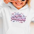 First Day Of 4th Grade Girls Coquette Bow Back To School Graphic Toddler Hoodie