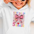 First Day Of 5th Grade Coquette Back To School Girls Kids Graphic Toddler Hoodie