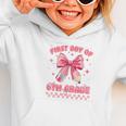 First Day Of 6th Grade Coquette Back To School Girls Kids Graphic Toddler Hoodie