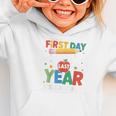 First Day Of My Last Year In Elementary Back To School Graphic Toddler Hoodie
