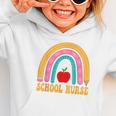 First Day Of School Nurse Back To School Rainbow Pencil Graphic Toddler Hoodie First Day Of School Nurse Back To School Rainbow Pencil Graphic Toddler Hoodie
