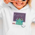 Frog Hates Math Kawaii Science Back To School Kids Graphic Toddler Hoodie