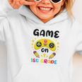 Game On 1st Grade Cute Video Gamer Back To School 2026 Kids Graphic Toddler Hoodie Game On 1st Grade Cute Video Gamer Back To School 2026 Kids Graphic Toddler Hoodie