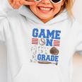 Game On First Grade Boy Baseball Back To School Graphic Toddler Hoodie Game On First Grade Boy Baseball Back To School Graphic Toddler Hoodie