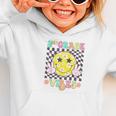 Girls 2nd Grade Vibes Smile Face Back To School Second Grade Graphic Toddler Hoodie