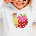Girls Back To School Apple Toddler First Day Of Preschool Graphic Toddler Hoodie