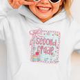 Girls Second Grade Coquette Bow Pink Preppy Back To School Graphic Toddler Hoodie Girls Second Grade Coquette Bow Pink Preppy Back To School Graphic Toddler Hoodie