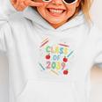 Graduation Class Of 2039 Groow With Me Senior Back To School Graphic Toddler Hoodie